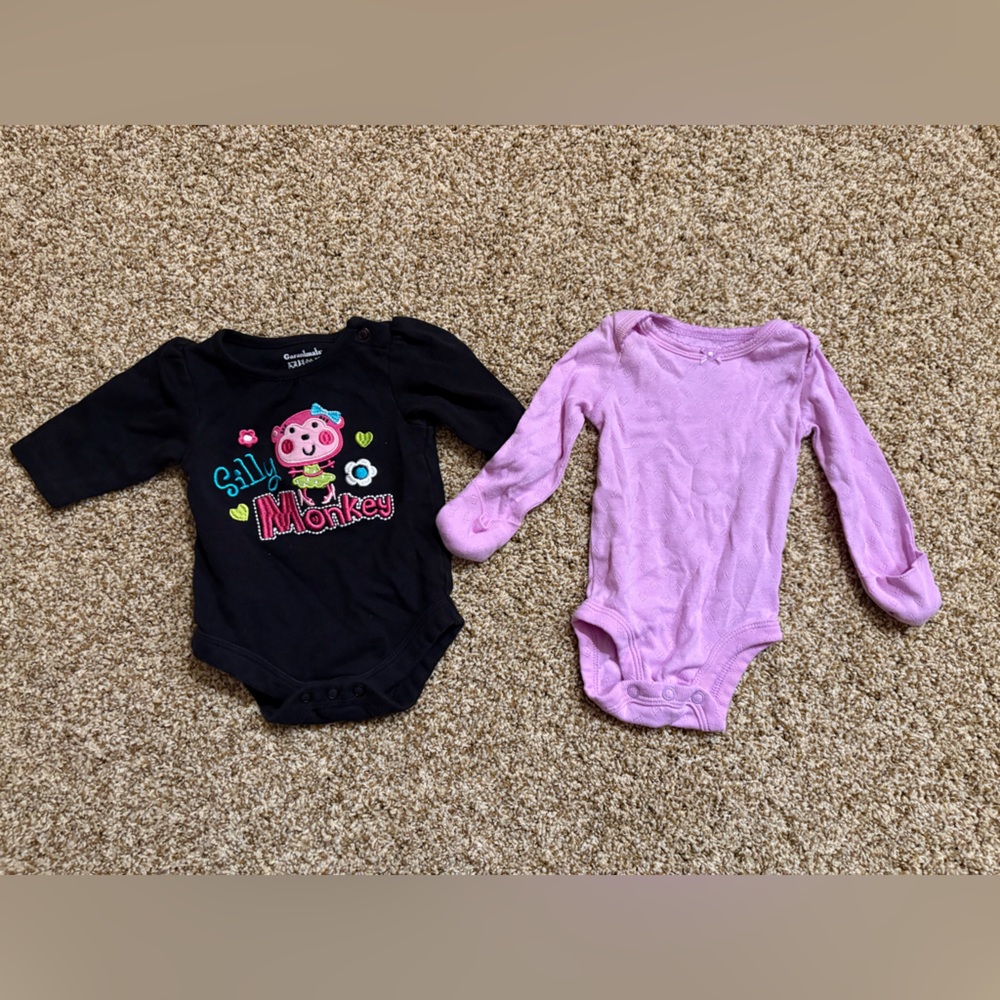 Newborn Baby Girl Bodysuit Duo | Carter’s + Garanimals